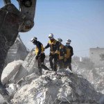The search for survivors goes on in the rebel-held town of Jindayris, northern Syria, where much-needed aid is not getting through. AFP