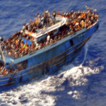 Hellenic Coast Guard/Reuters - A photo provided by the Hellenic Coast Guard shows migrants onboard the boat, before it capsized in the early hours of June 14.